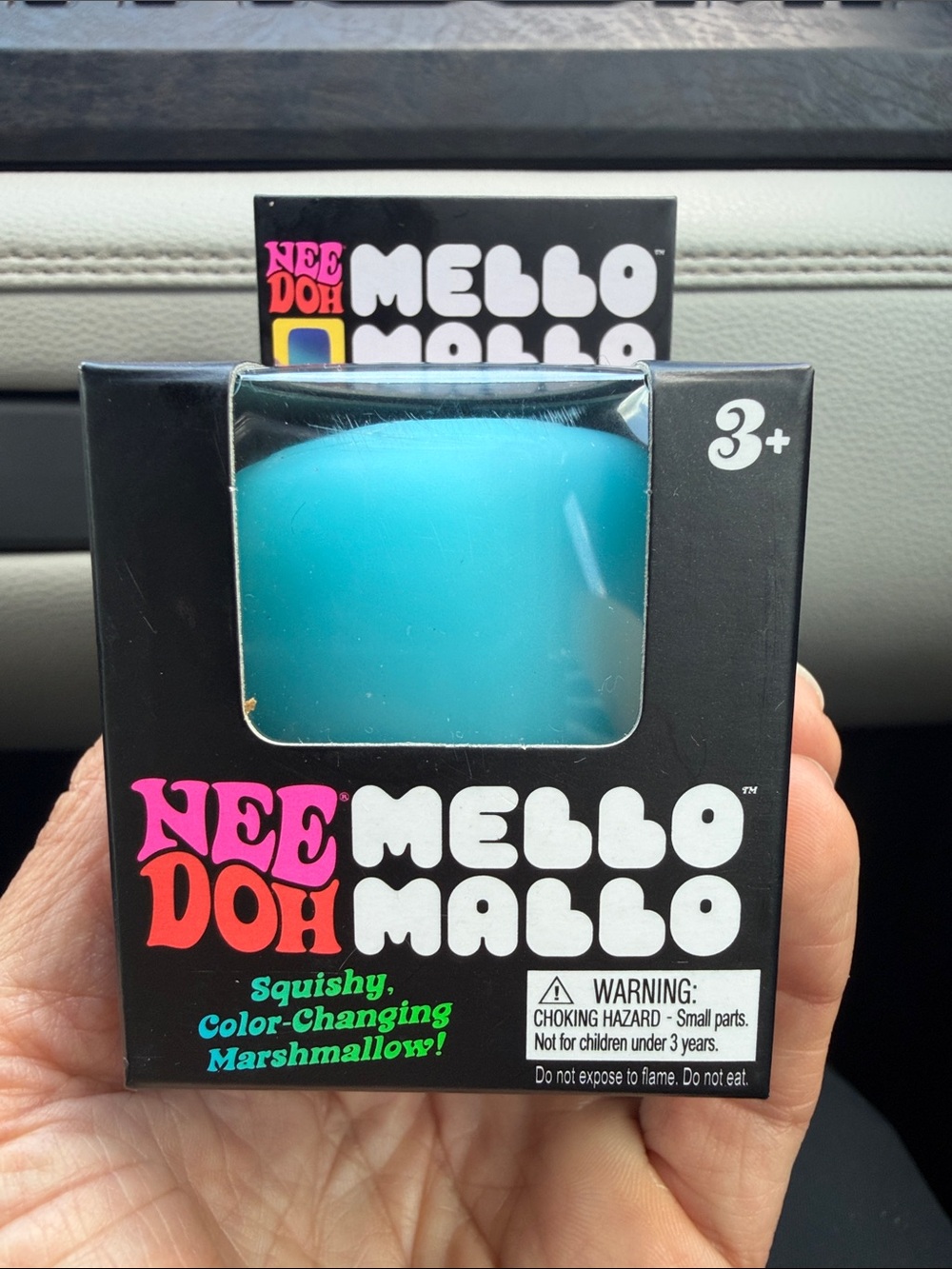 NEE DOH Mello Mallo Color-Changing Blue Marshmallow Toy